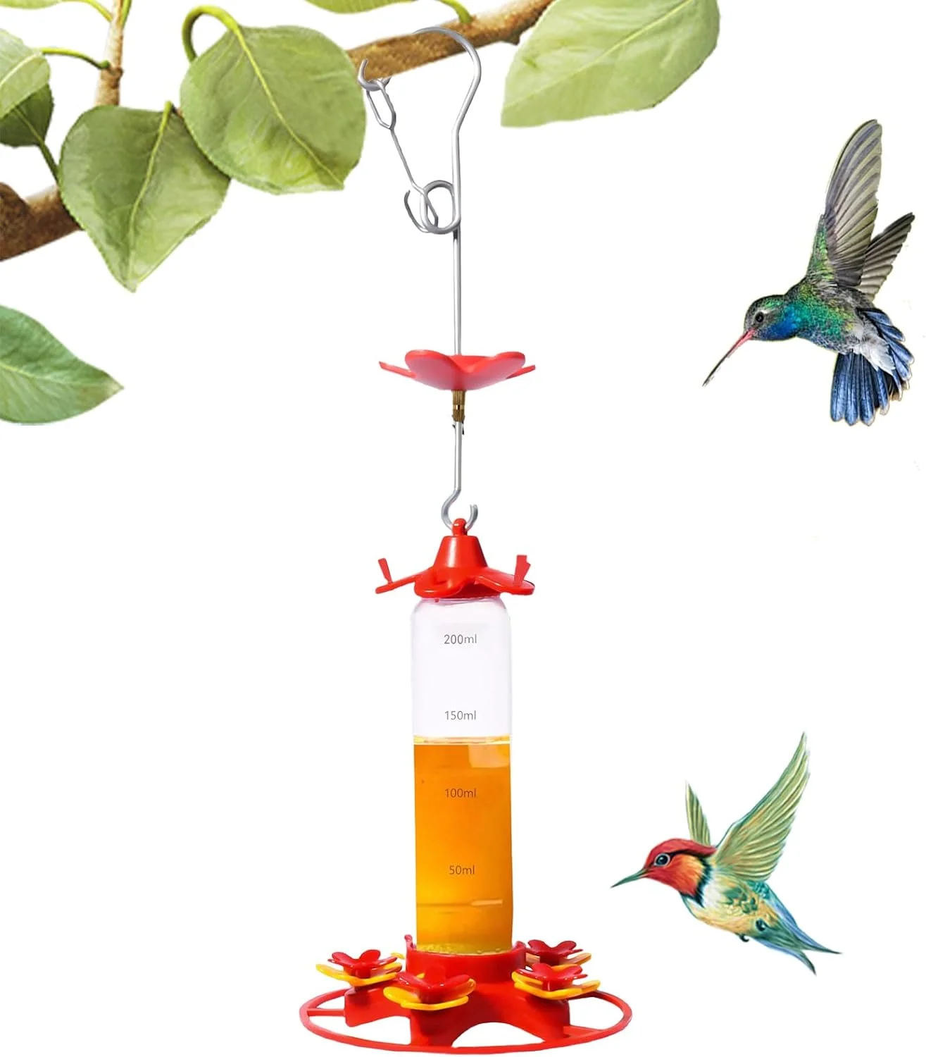 آبخوری مرغ مگس خوار | آبخوری آویز ضد نشت مرغ مگس خوار - تجهیزات تغذیه پرندگان برای حیاط، باغ و تراس