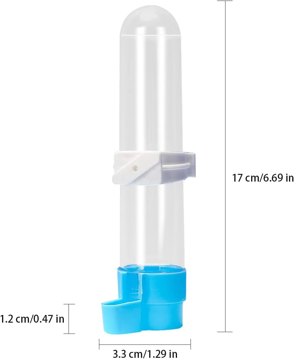 دو عدد ظرف آبخوری پرنده، فنجان تغذیه، بطری های آب اتوماتیک، پخش کننده، آویز، بطری نوشیدنی پرنده برای طوطی های کوکاتیل