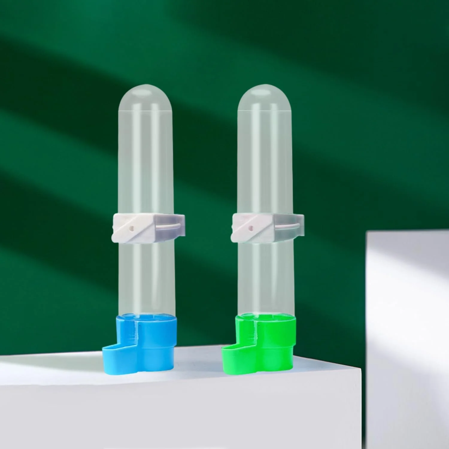 دو عدد ظرف آبخوری پرنده، فنجان تغذیه، بطری های آب اتوماتیک، پخش کننده، آویز، بطری نوشیدنی پرنده برای طوطی های کوکاتیل