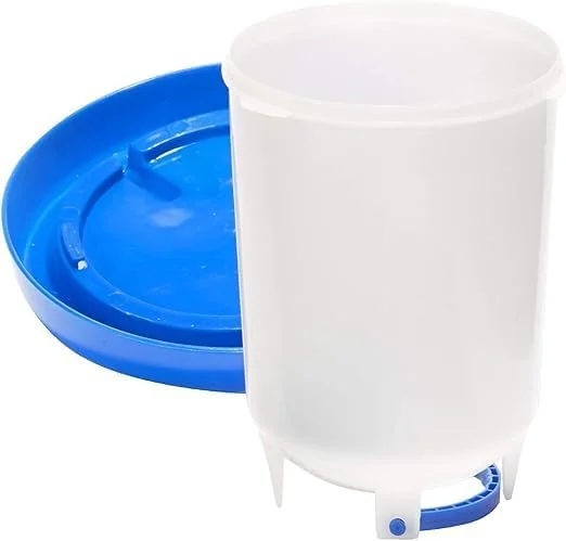 آبخوری بزرگ پرندگان، آبخوری مرغ، آبنما - آبخوری - آبنمای پرندگان - آبخوری پرندگان - کاسه - غذاخوری آب - غذاخوری آب پرندگان با ظرفیت 12 لیتر (آبی)