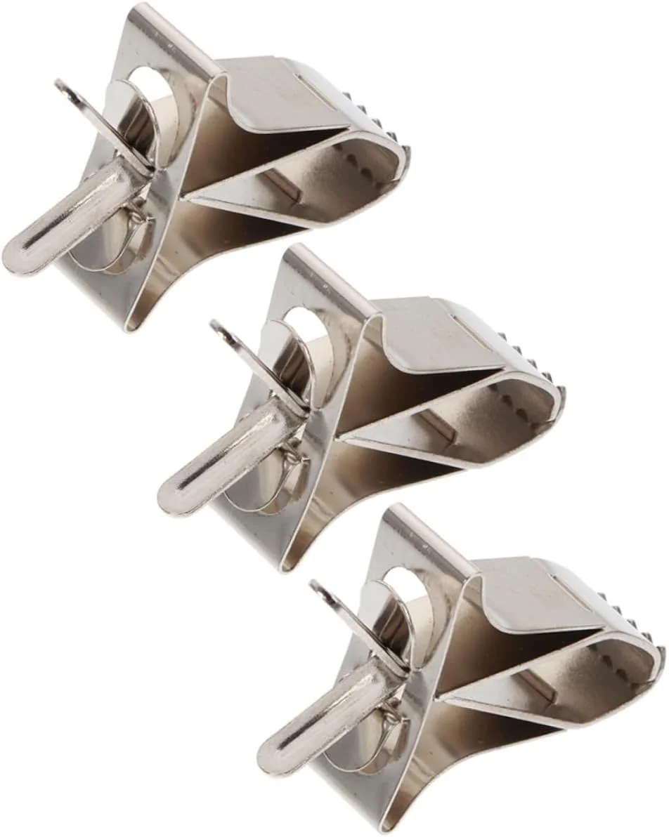 گیره استیل نگهدارنده غذا پرنده FDTY، بسته 3 عددی، لوازم جانبی قفس پرنده، گیره غذای طوطی، گیره ثابت قفس پرنده، چنگال میوه قفس