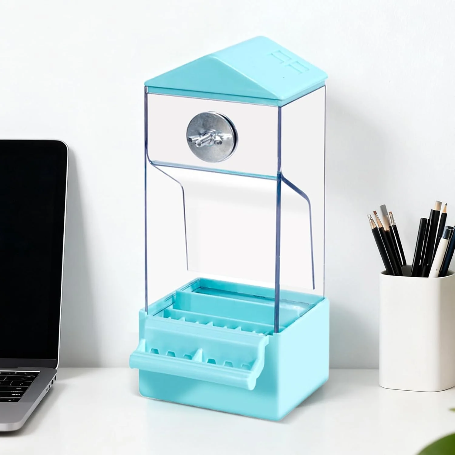 ظرف غذای طوطی - ظرف غذای خودکار طوطی برای قفس در فضای باز، ظرف غذای شفاف ضد پاشش پرندگان برای قناری، مرغ عشق، کاکادو، عروس هلندی، گنجشک، سینه سرخ و فنچ ظرف غذای طوطی - ظرف غذای خودکار طوطی برای قفس در فضای باز، ظرف غذای شفاف ضد پاشش پرندگان برای قناری، مرغ عشق، کاکادو، عروس هلندی، گنجشک، سینه سرخ و فنچ