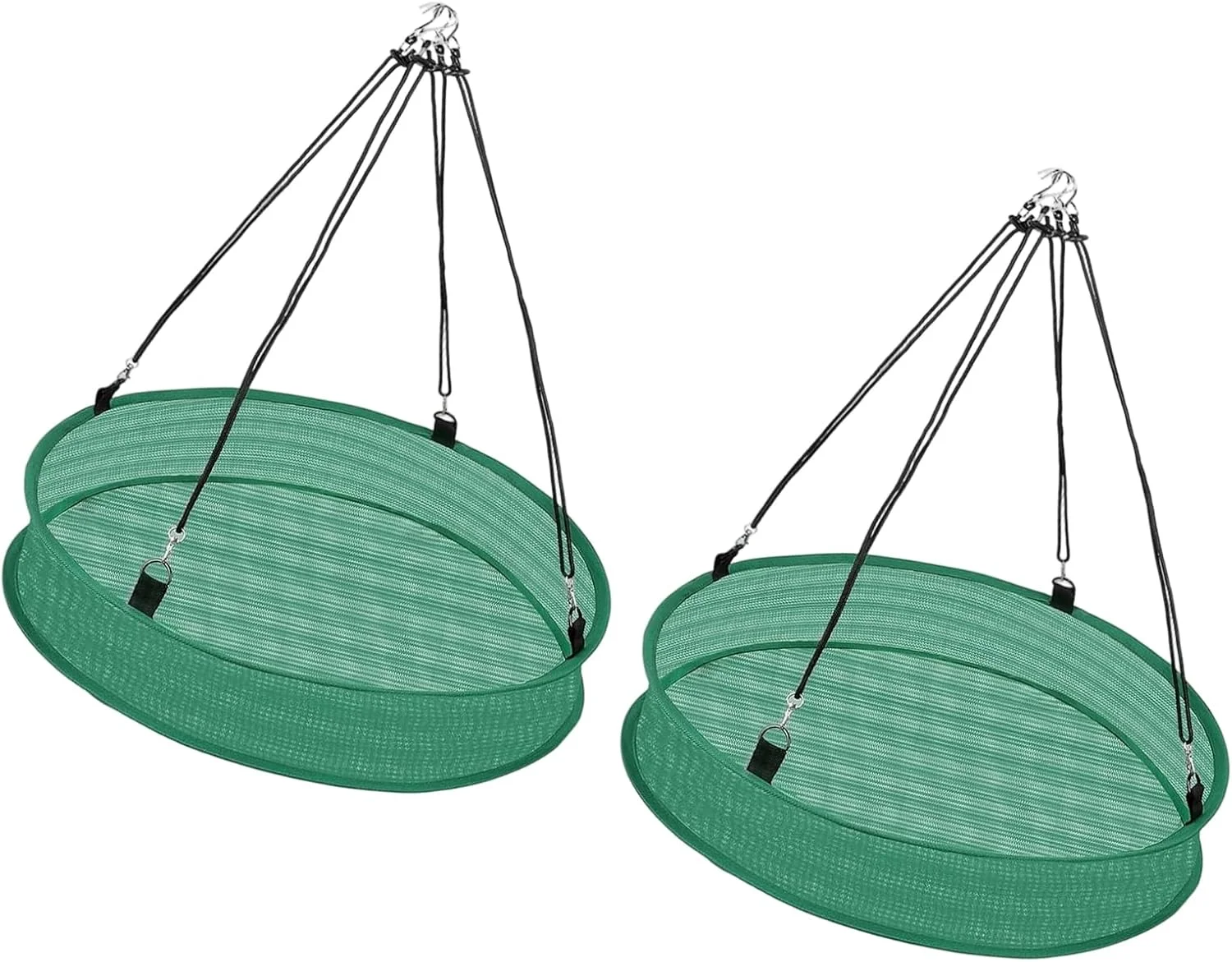 سینی توری آویز غذاخوری پرندگان، دکوراسیون باغ در فضای باز، مناسب تماشای پرندگان، مقاوم در برابر آب و هوا، 2 عدد