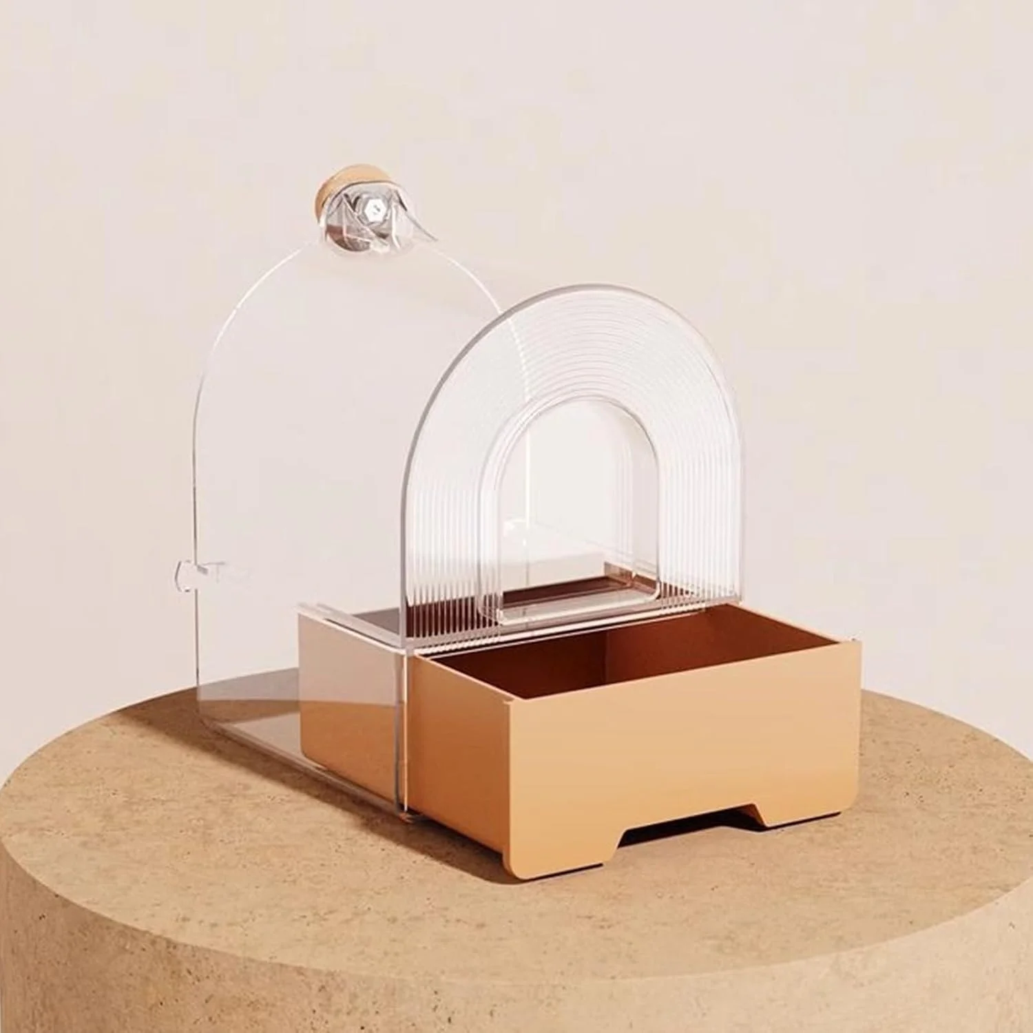 ظرف غذای طوطی، ظرف غذای کشویی طوطی | خانه غذاخوری پرندگان داخلی و خارجی برای قناری، فنچ، گنجشک، سینه سرخ، باغ، بالکن، پاسیو