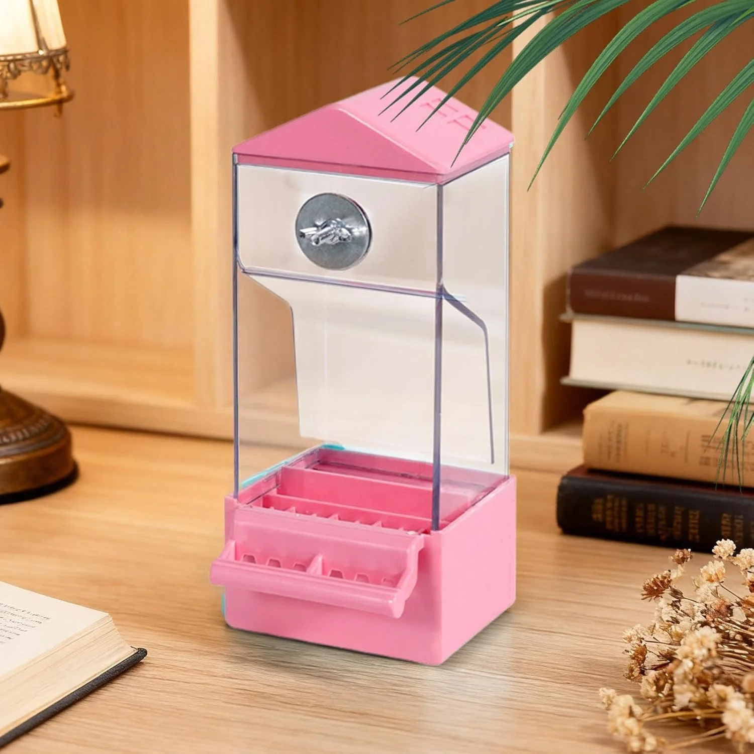 ظرف غذای طوطی - ظرف غذای اتوماتیک خارجی طوطی | ظرف غذای شفاف پرندگان و حیوانات برای فنچ، قناری، کاکادو، سینه‌سرخ، حیاط خلوت، بالکن، تراس، پاسیو، حصار