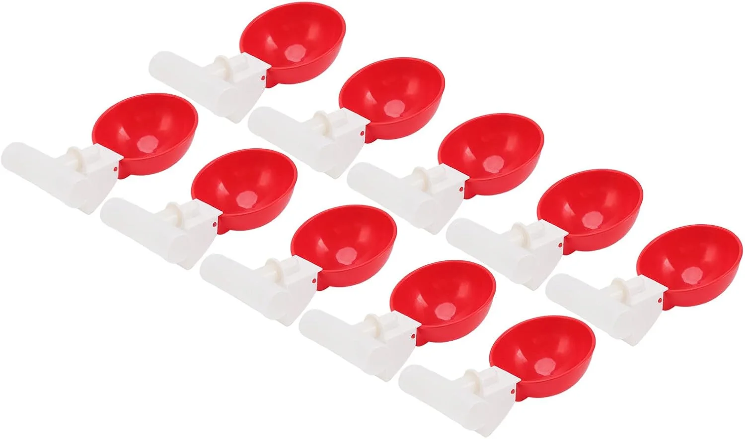 فافهیسی، 10 عدد فنجان نوشیدنی طیور، فنجان های اتوماتیک آبخوری مرغ PP، آبخوری مرغ برای اردک، پرنده، مرغ (G3/4)