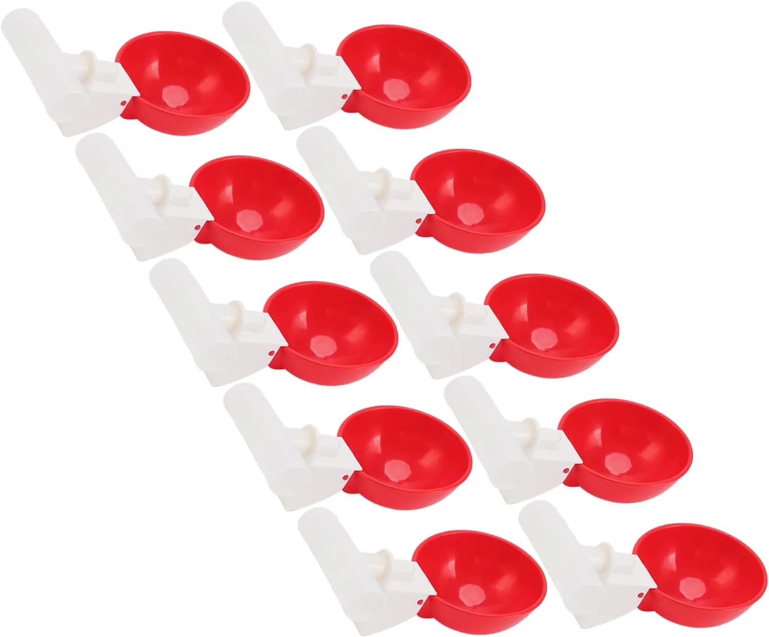 فافهیسی، 10 عدد فنجان نوشیدنی طیور، فنجان های اتوماتیک آبخوری مرغ PP، آبخوری مرغ برای اردک، پرنده، مرغ (G3/4)