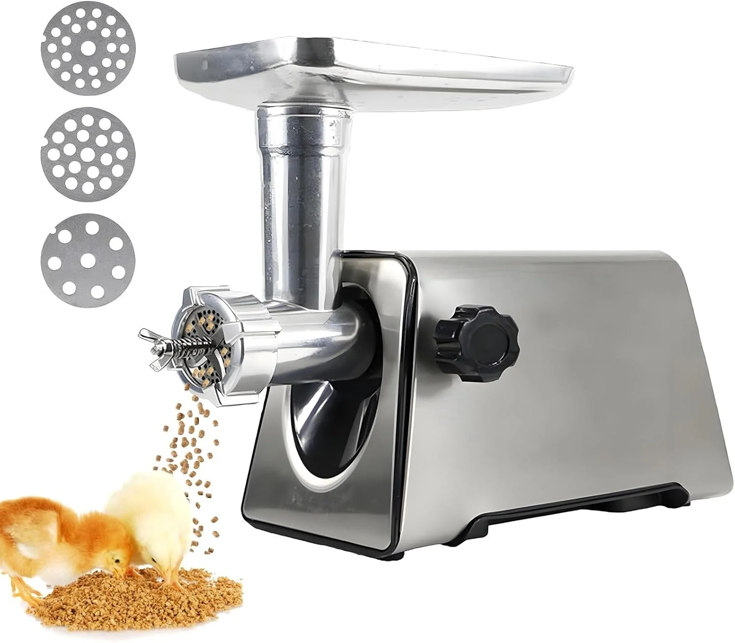 دستگاه برقی تولید غذای حیوانات خانگی، آسیاب پلت خانگی 220 ولت، دستگاه گرانولاتور خوراک پرندگان، ماهیگیری، غذای گربه، دستگاه پلت ساز برای خانه و مزرعه کوچک