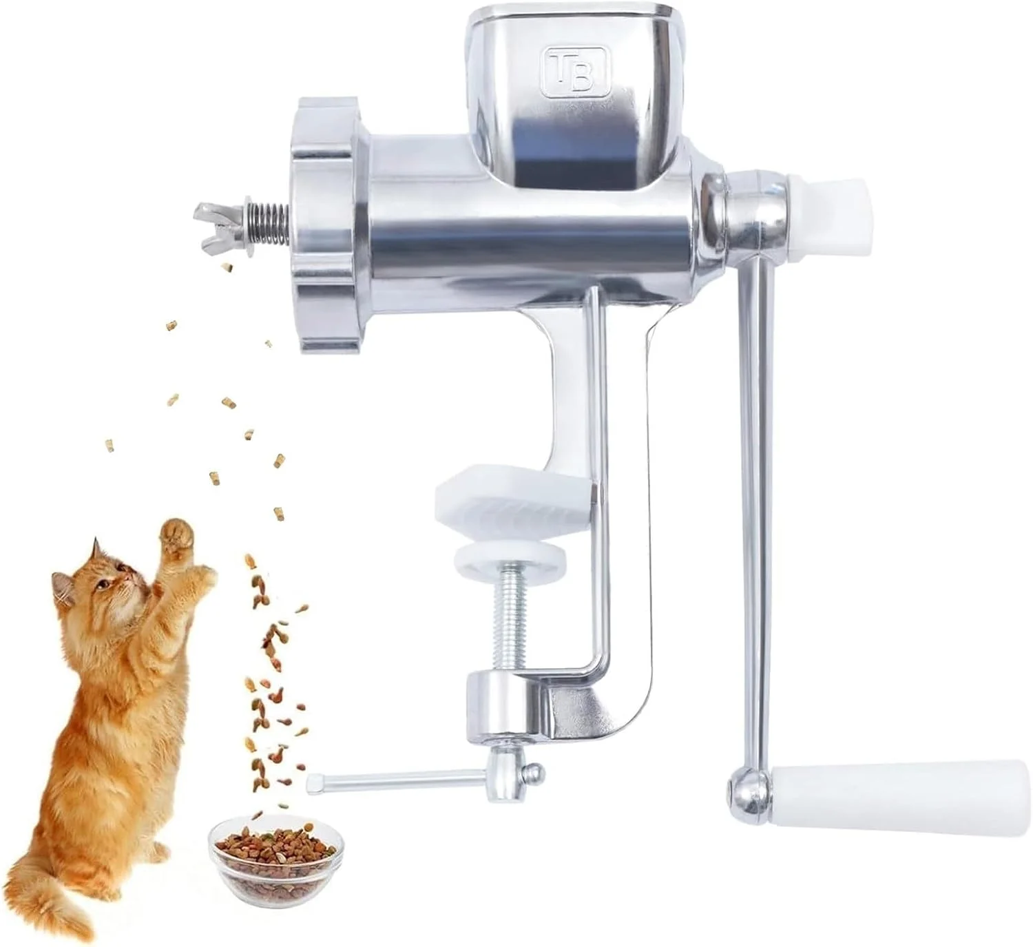 دستگاه دستی تولید پلت، دستگاه تولید غذای پلت سگ و گربه، گرانولاتور طعمه ماهی پرندگان برای خانه، فروشگاه های حیوانات خانگی، باغ وحش ها (3 میلی متر)