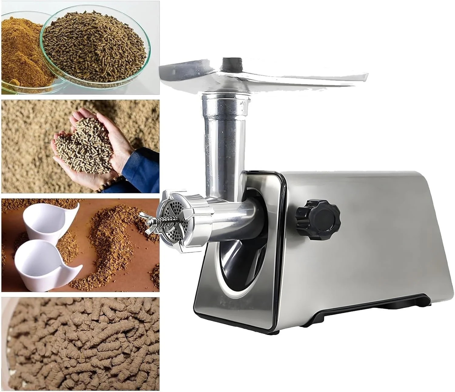 دستگاه برقی تولید غذای حیوانات خانگی، آسیاب پلت خانگی 220 ولت، دستگاه گرانولاتور خوراک پرندگان، ماهیگیری، غذای گربه، دستگاه پلت ساز برای خانه و مزرعه کوچک