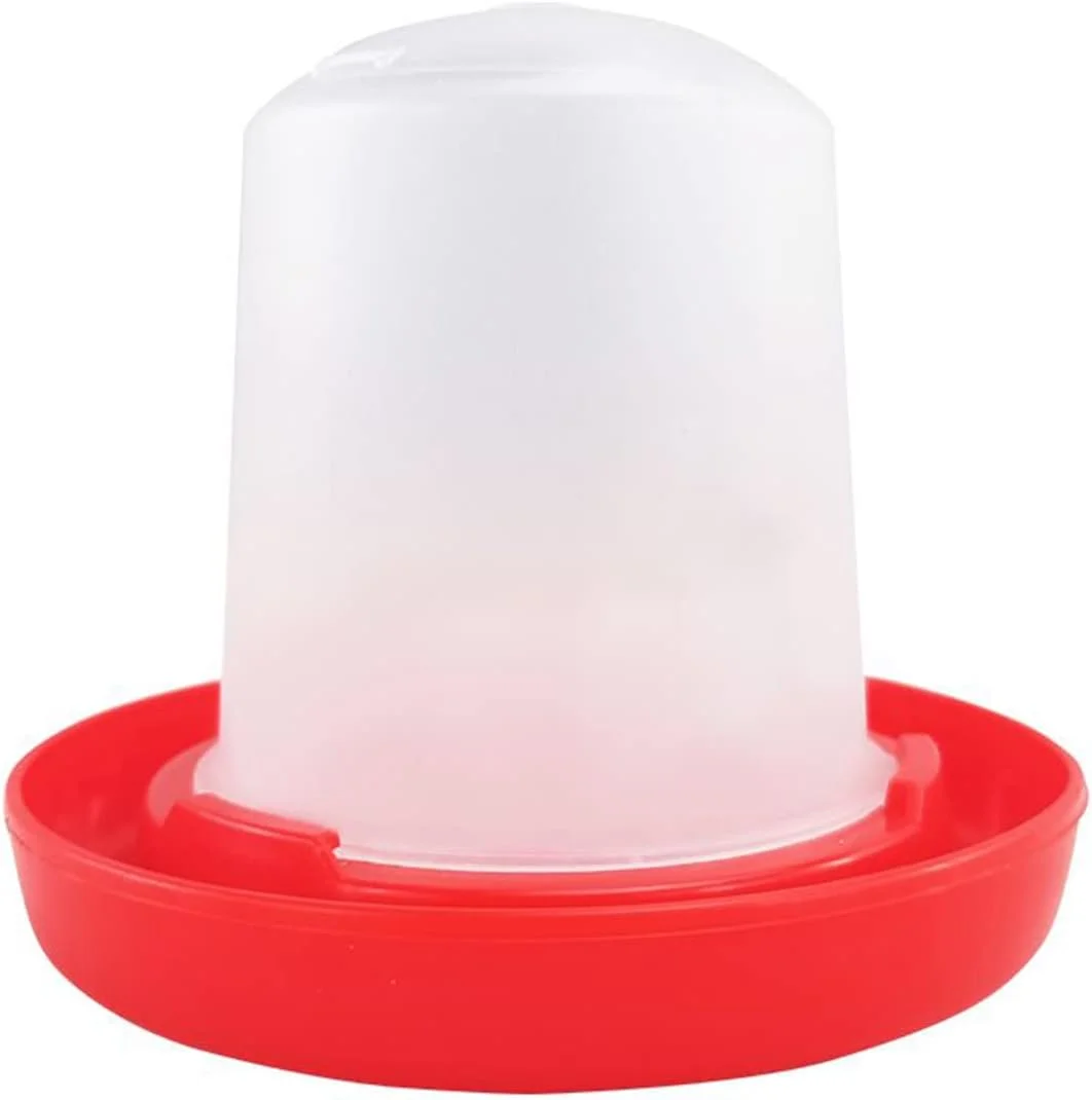 آبخوری و دانخوری جوجه 0.16 کیلوگرمی، مناسب برای 5.4 جوجه، پرندگان کوچک، کیت تجهیزات تغذیه طیور و شیشه کوچک برای دستگاه مادر، بدون غرق شدن، کوچک و بدون اتلاف