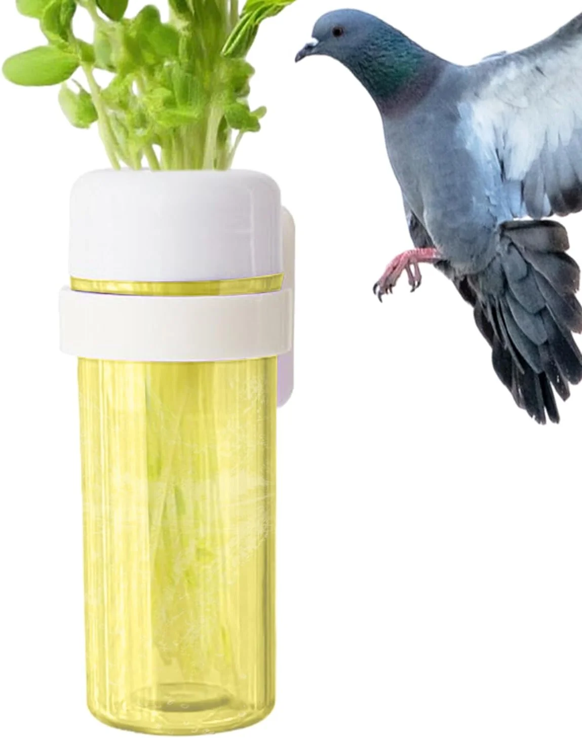 ظرف غذای سبزیجات طوطی - نگهدارنده سبزیجات برای مرغ عشق با طراحی ذخیره آب برای قفس، نصب آسان ظرف غذای پرنده خانگی برای مرغ عشق، گنجشک، فنچ، ماکائو، مرغ مینا