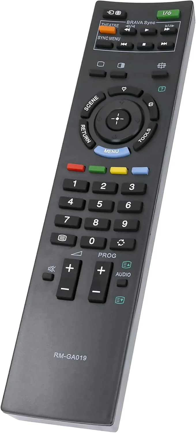 ریموت کنترل RM-GA019 مناسب برای تلویزیون ال سی دی سونی مدل های KLV-22BX300 KLV-40BX400 KLV-40BX401 KLV-32BX300 KLV-32BX301 KLV-26BX300 KLV-26BX301 KLV-22BX301 KLV-32EX400 KLV-55EX500 KLV-46EX500 KLV-46EX400 KLV-40EX600