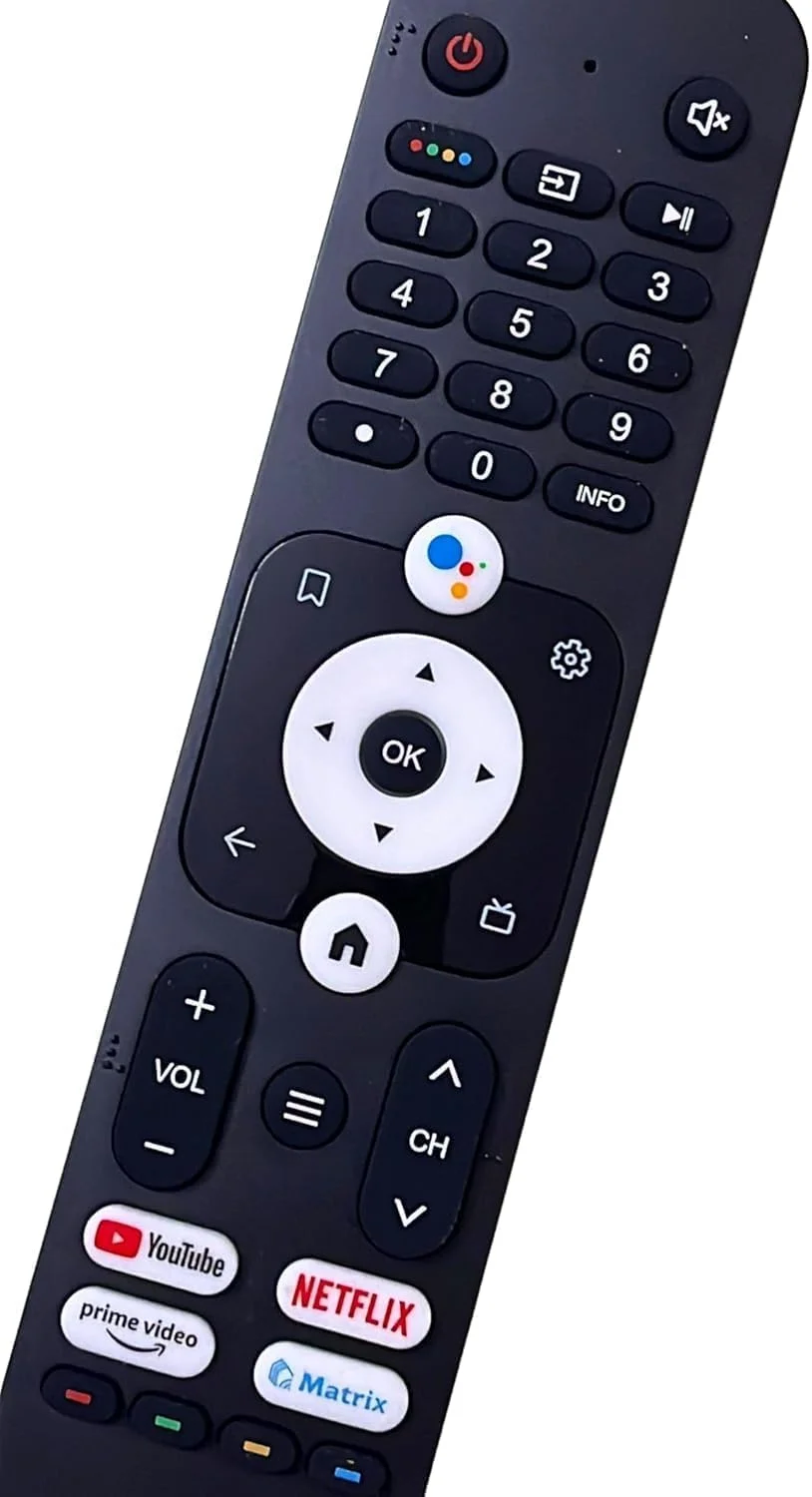 کنترل از راه دور صوتی سازگار با تلویزیون های گوگل هایر مدل HTR-U31E مناسب برای تلویزیون های LE65K800UGT LE55K800UGT LE50K800UGT LE43K800UGT LE43K8200GT LE32K8200GT LE32K800GT (کنترل از راه دور صوتی)