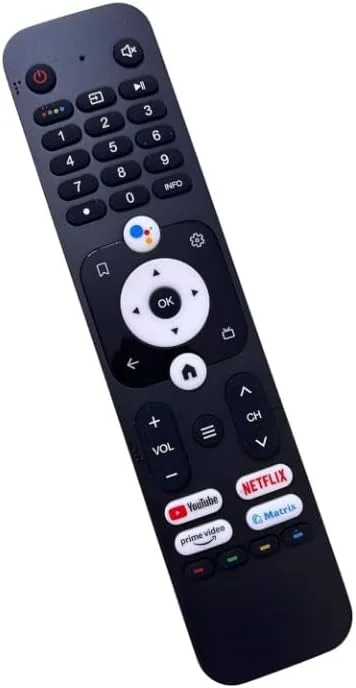 کنترل از راه دور صوتی سازگار با تلویزیون های گوگل هایر مدل HTR-U31E مناسب برای تلویزیون های LE65K800UGT LE55K800UGT LE50K800UGT LE43K800UGT LE43K8200GT LE32K8200GT LE32K800GT (کنترل از راه دور صوتی)