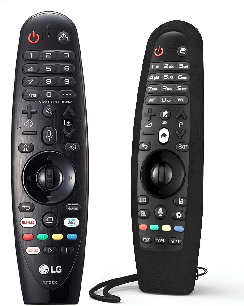 ریموت کنترل جیمی استار، ریموت جادویی اصلی سازگار با LG، دارای کلیدهای میانبر Netflix و Prime Video، Google/Alexa به همراه محافظ کنترل