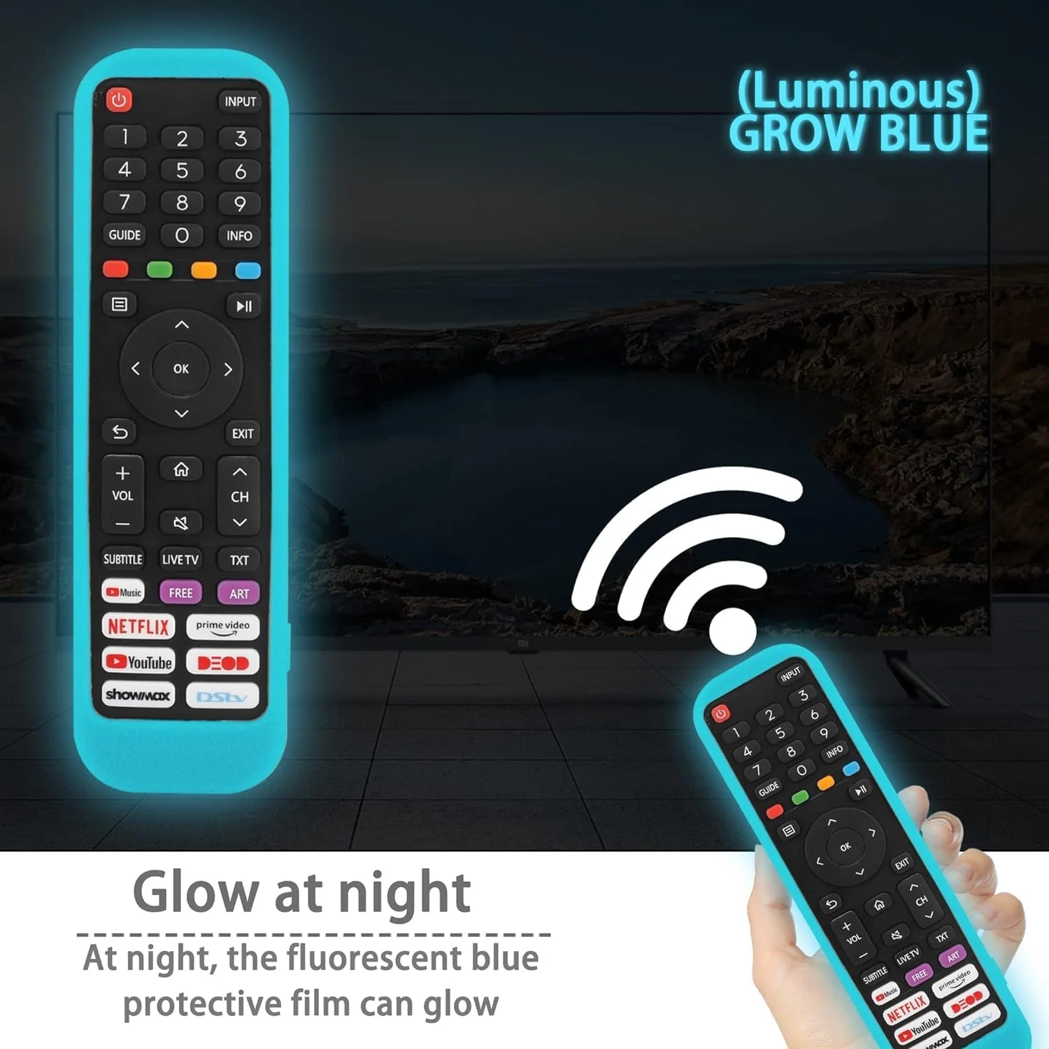 کاور ریموت JIROAOTIC سازگار با Hisense EN2G30H EN2AI30H EN2P30H، برای تلویزیون هوشمند A4FG A4CG 2022 کنترل از راه دور VIDAA EN2H30H EN2D30H EN2B30H EN2J30H EN2A30