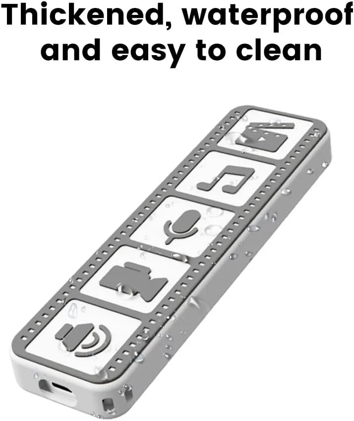 کاور ریموت JOWILIN برای ریموت کنترل صوتی سیری Apple TV 4K نسل دوم (2021) و نسل سوم (2022)، قاب سیلیکونی نرم ریموت، کاور محافظ سبک وزن، ضد لغزش و ضد ضربه (خاکستری)