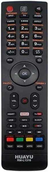 ریموت کنترل تلویزیون هوایو RM-L1316 برای کنترل از راه دور جهانی LED/LCD