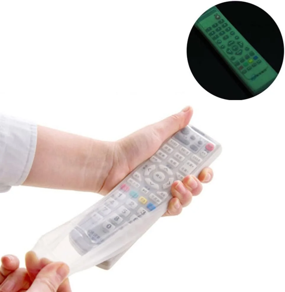 کاور ریموت HEALLILY، روکش جایگزین ریموت تلویزیون، کاور سیلیکونی ضد لغزش و ضد گرد و غبار L کاور ریموت HEALLILY، روکش جایگزین ریموت تلویزیون، کاور سیلیکونی ضد لغزش و ضد گرد و غبار L