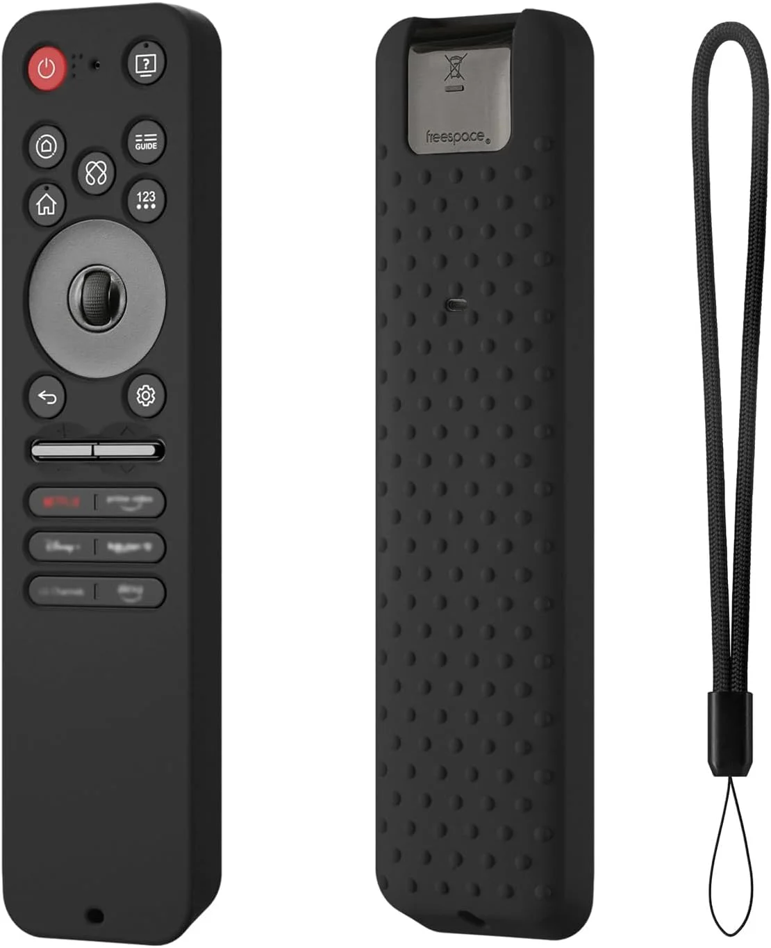 کاور ریموت Hi Color برای LG MR25GA، محافظ نرم و بادوام سازگار با ریموت تلویزیون های سری LG C5 B5 G5 M5، کاور سیلیکونی ریموت MR25GA (مشکی)