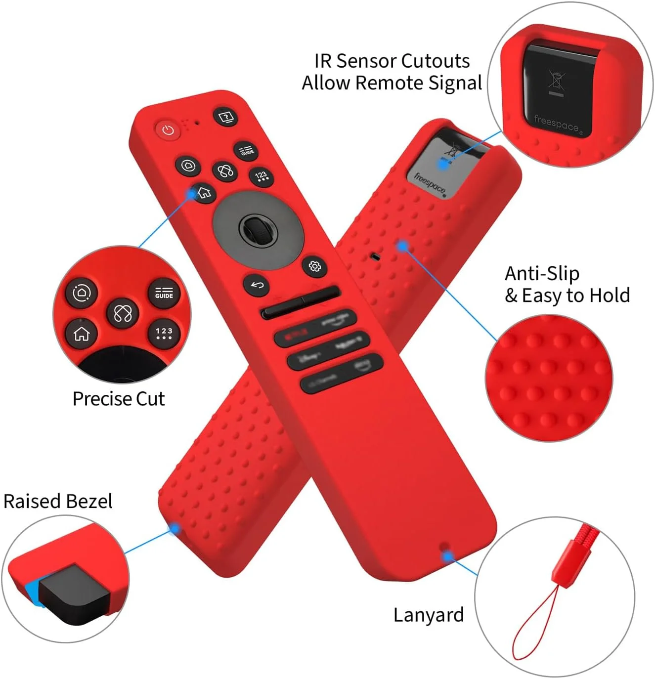 کاور ریموت Hi Color برای LG MR25GA، محافظ نرم و بادوام سازگار با ریموت تلویزیون های سری LG C5 B5 G5 M5، کاور سیلیکونی ریموت MR25GA (مشکی)