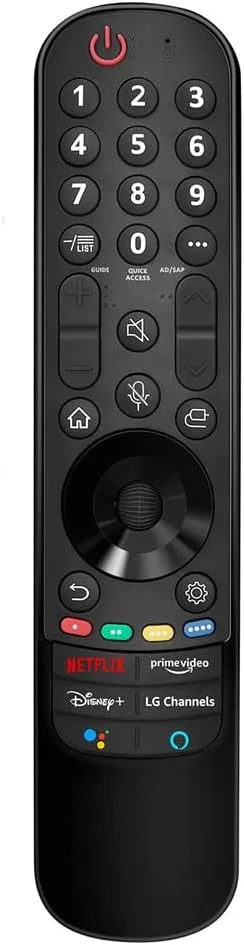 ریموت کنترل جهانی مادون قرمز GUANYANYI برای تلویزیون های هوشمند ال جی: سری AN-MR21GA/AN-MR21GC - دکمه های نتفلیکس، پرایم ویدیو و دیزنی پلاس، سری 2021 OLED QNED Mini-LED NanoCell UHD بدون قابلیت های صوتی یا جادویی...