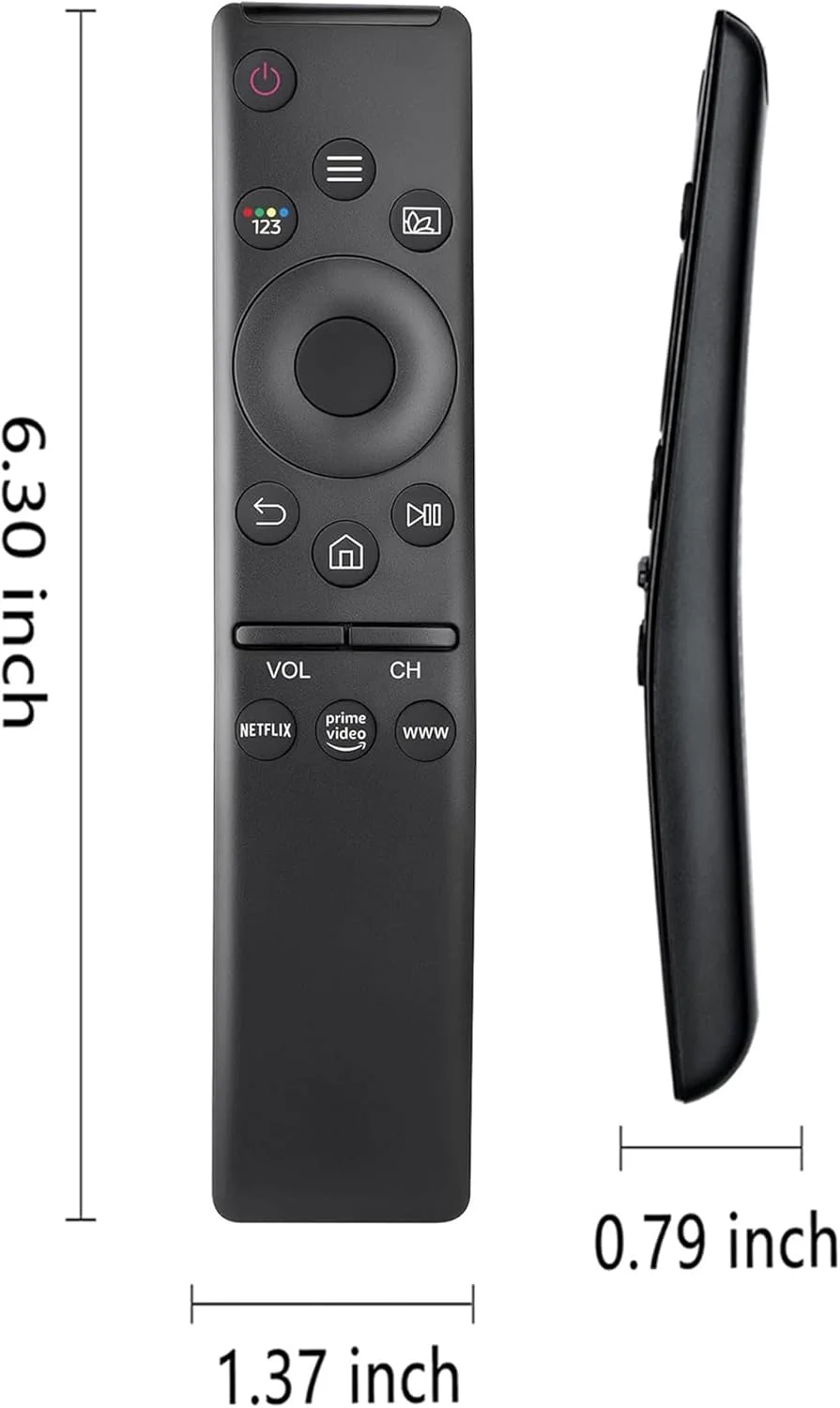 ریموت کنترل یونیورسال GUANYANYI (دو عددی) برای تمام تلویزیون های سامسونگ LED QLED UHD SUHD HDR LCD فریم کرو خورشیدی HDTV 4K 8K 3D هوشمند، با دکمه هایی برای نتفلیکس، پرایم ویدیو، WWW