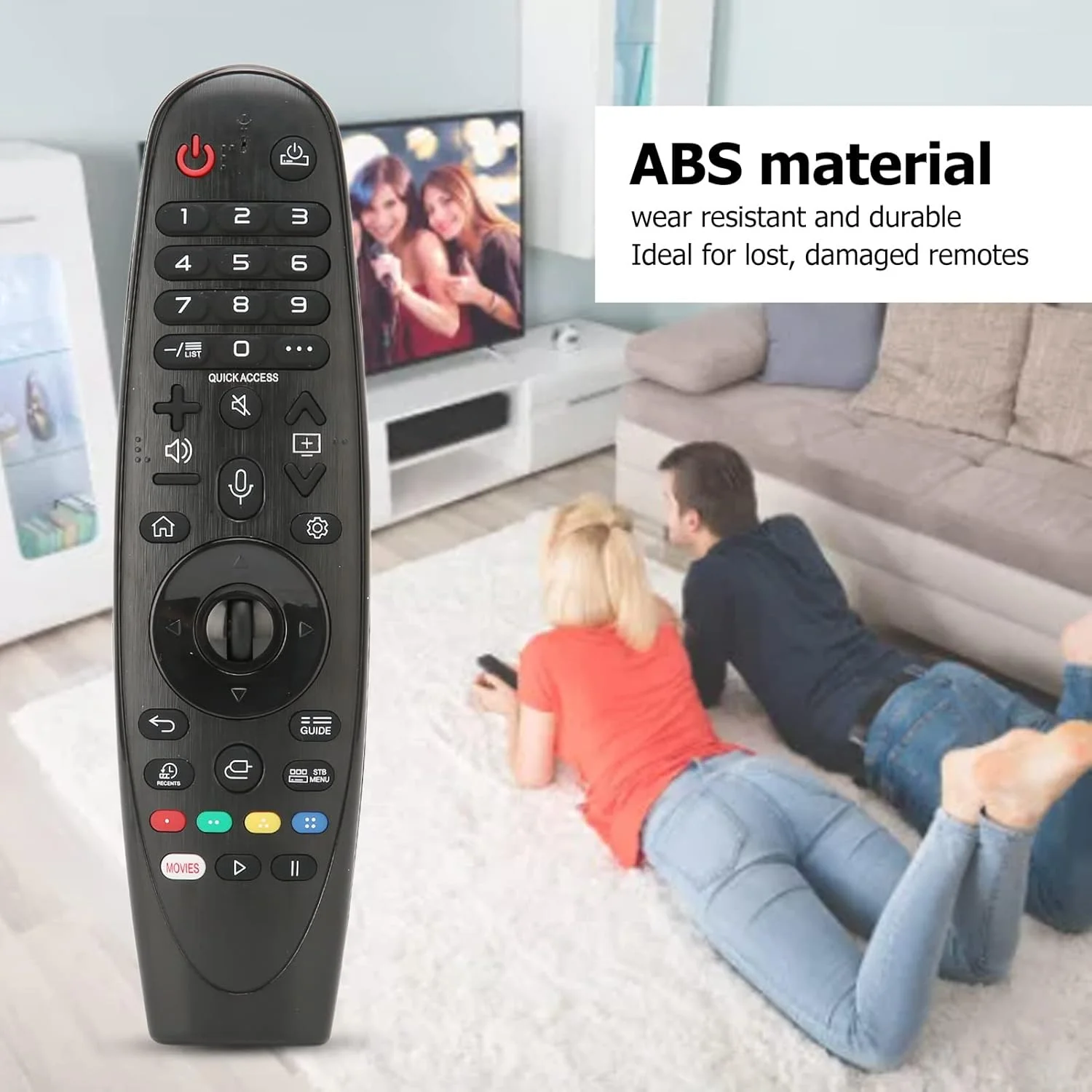 ریموت کنترل تلویزیون Goshyda AN-MR19BA، ریموت کنترل جایگزین قابل حمل برای تلویزیون های W9 E9 C9 B9 SM99 SM95 SM90 SM86 SM81 UM80 UM75 UM73 UM71 UM6970