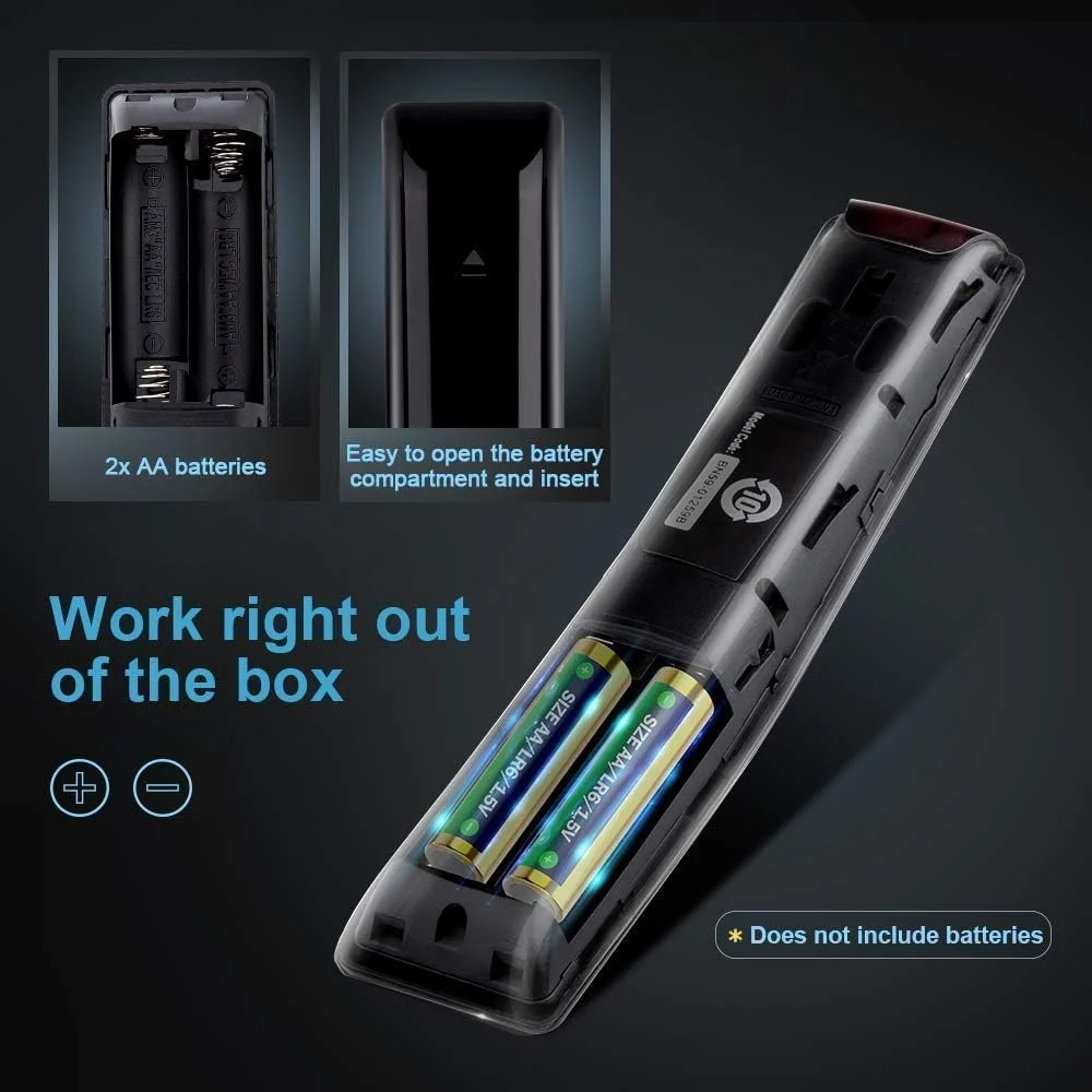 ریموت کنترل یونیورسال برای تلویزیون های هوشمند سامسونگ، مناسب برای ریموت تلویزیون سامسونگ مدل های BN59-01259B, BN59-01259D, BN59-01260A, BN59-01259E, BN59-01245A, BN59-01241A, BN59-01265A ریموت کنترل یونیورسال برای تلویزیون های هوشمند سامسونگ، مناسب برای ریموت تلویزیون سامسونگ مدل های BN59-01259B, BN59-01259D, BN59-01260A, BN59-01259E, BN59-01245A, BN59-01241A, BN59-01265A