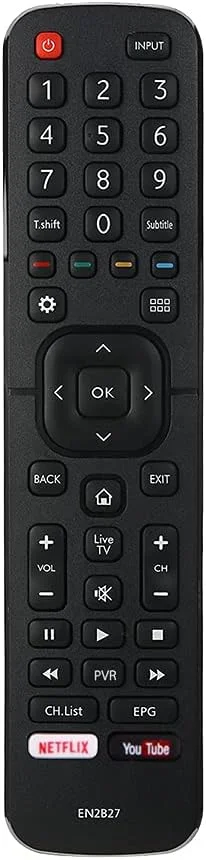 ریموت کنترل عمومی تلویزیون هایسنس مدل EN2B27 جایگزین کنترل از راه دور دستی برای هایسنس 32K3110W 40K3110PW 50K3110PW 40K321UW 50K321UW 55K321UW