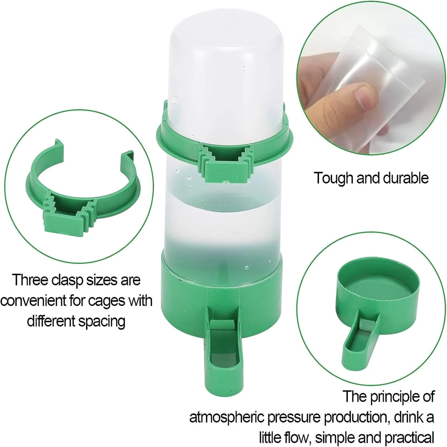 آبخوری پرندگان DIWANAE، ست 4 عددی بطری آبخوری اتوماتیک پرندگان، مجموعه آبخوری و دانخوری قفس پرنده، کاسه های آب پرندگان آویز در لوازم جانبی قفس برای طوطی ها، مرغ عشق و باجریگار آبخوری پرندگان DIWANAE، ست 4 عددی بطری آبخوری اتوماتیک پرندگان، مجموعه آبخوری و دانخوری قفس پرنده، کاسه های آب پرندگان آویز در لوازم جانبی قفس برای طوطی ها، مرغ عشق و باجریگار