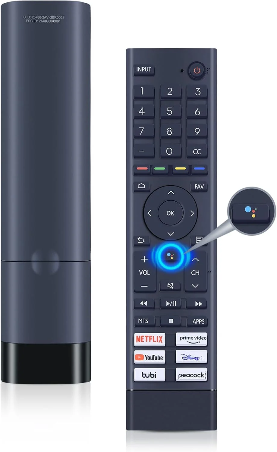 ریموت کنترل جهانی ERF3J80H مناسب برای تمام تلویزیون های هوشمند اندروید 4K UHD هایسنس سری A6G U6G U8G مدل های 75A6G 70A6G 65A6G 60A6G 55A6G 50A6G 43A6G 55U68G 50U6G 65U6G 75U6G 50U68G 75U68G بدون قابلیت صدا