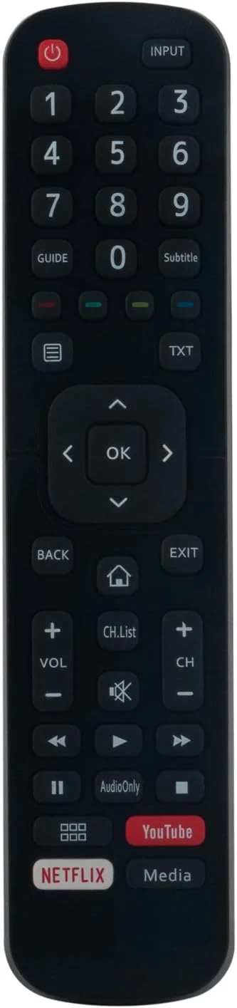 ریموت کنترل جدید EN2BB27H EN2BB27HB مناسب برای تلویزیون ال ای دی هایسنس مدل های 58A6100UW H65AE6030 H55AE6030 H50AE6030 H43AE6030 H32AE5500 H39AE5500 H43AE5500