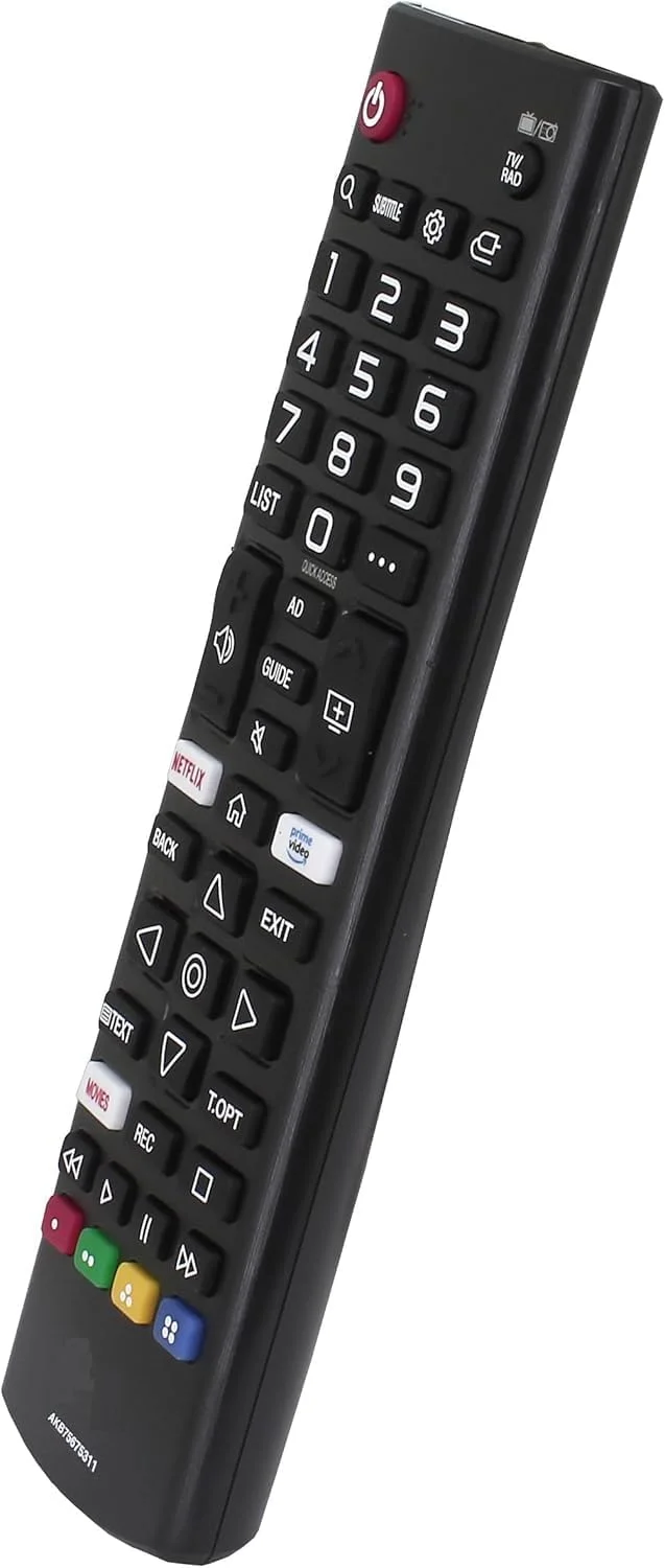 ریموت کنترل جایگزین اصلی Elterazone سازگار با AKB75675311 برای تلویزیون های هوشمند LED - استفاده آسان، بدون نیاز به تنظیمات، ریموت کنترل جهانی تلویزیون برای تلویزیون های 4K UHD، LED، OLED و LCD