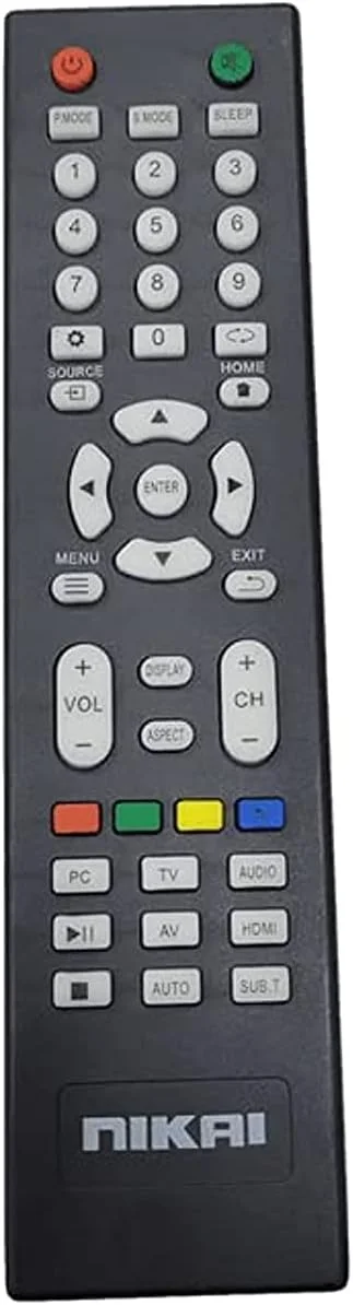 ریموت کنترل جایگزین جدید Elterazone، ریموت کنترل مناسب، ریموت کنترل جهانی سازگار با تلویزیون NIKAI (نوع 1)