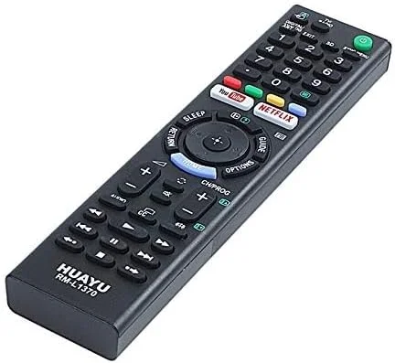 Dragonfly UAE - کنترل از راه دور - خرده فروشی HUAYU جدید برای کنترل از راه دور تلویزیون سه بعدی ال ای دی سونی مدل Rm-L1370 دارای دکمه های یوتیوب/نتفلیکس 149331411 1-493-314-11 Rmt-Tx300E Rmttx