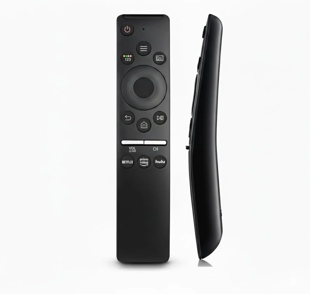 کنترل از راه دور جهانی تلویزیون هوشمند سازگار با تمام تلویزیون های سامسونگ LED QLED UHD SUHD HDR LCD فریم منحنی خورشیدی HDTV 4K 8K 3D TV، دکمه هایی برای نتفلیکس، پرایم ویدیو | بدون جستجوی صوتی