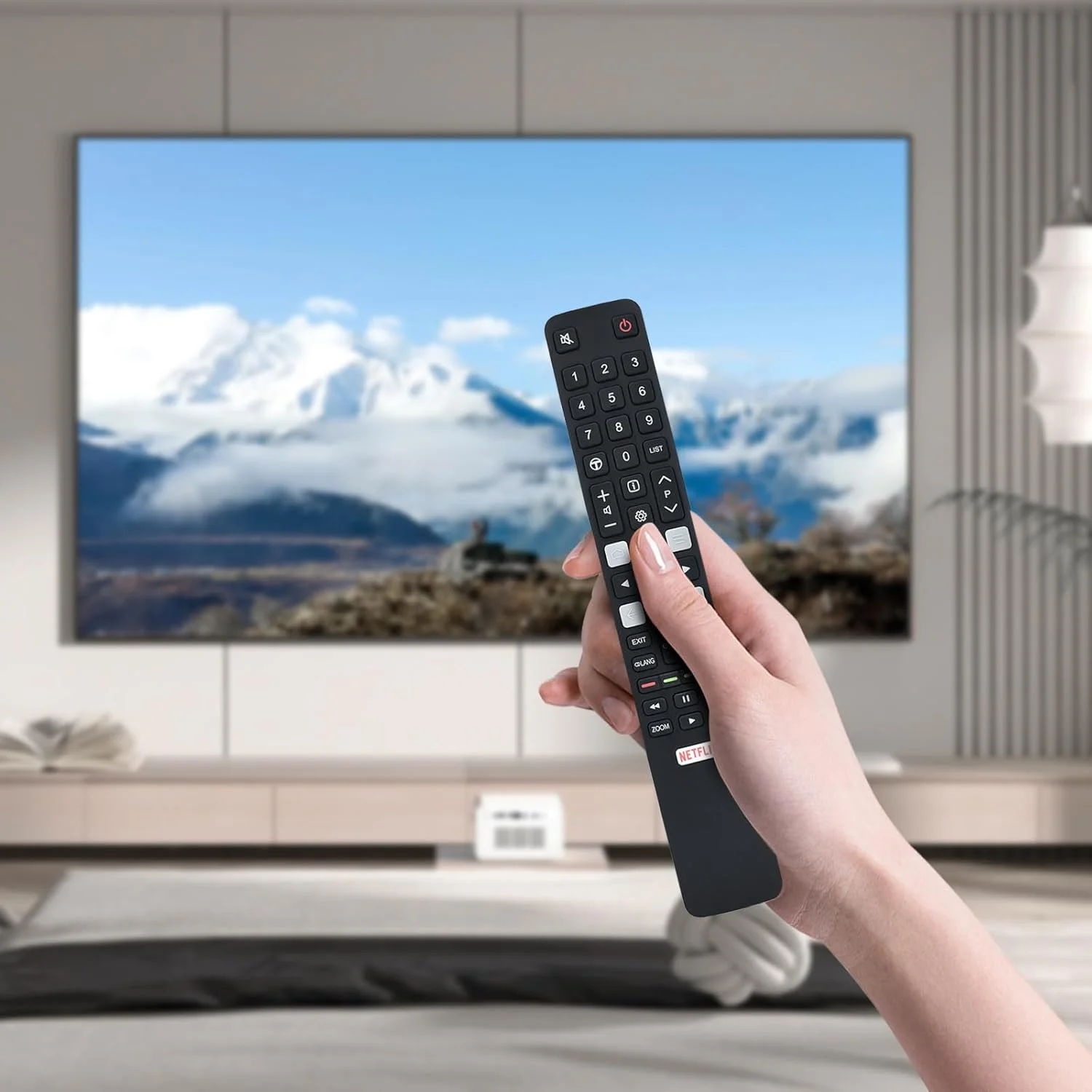 ریموت کنترل سازگار با تلویزیون هوشمند TCL مدل RC802N YUI4 YAI3 YAI4 YAI5 U55C7006 U65X9006 U75C7006 U55P6046 U60P6046 U49P6046 U43P6046 U65S990، ریموت کنترل RC802N برای تلویزیون TCL