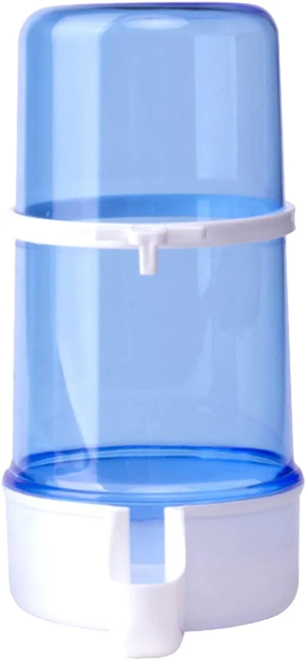 ظرف غذای پرنده پلاستیکی Cooci، 2 عدد - ظرف آب طوطی، گیره پلاستیکی آب پرنده برای لوازم جانبی قفس پرنده، طراحی با ظرفیت بزرگ