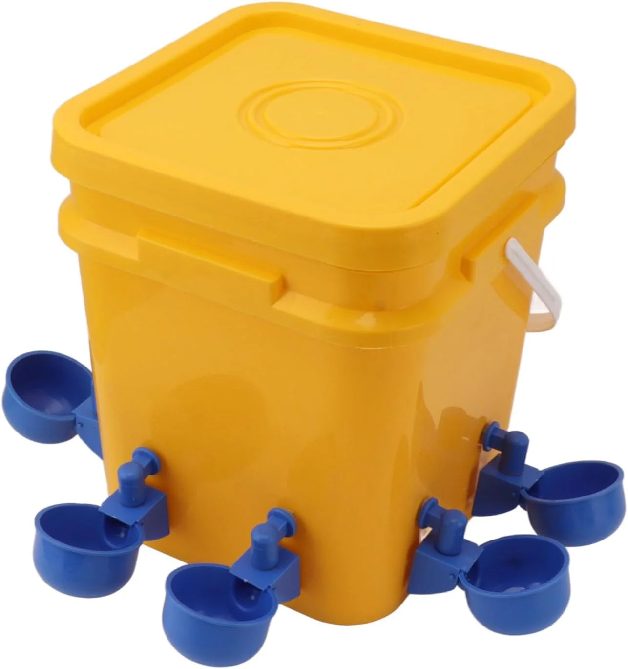 کیت آبخوری اتوماتیک مرغ Cryfokt، آبخوری اتوماتیک 12 لیتری، کاسه نوشیدنی طیور، فنجان آبخوری مرغ با بشکه، فنجان های آبخوری مرغ برای مرغ، اردک، پرندگان، بوقلمون