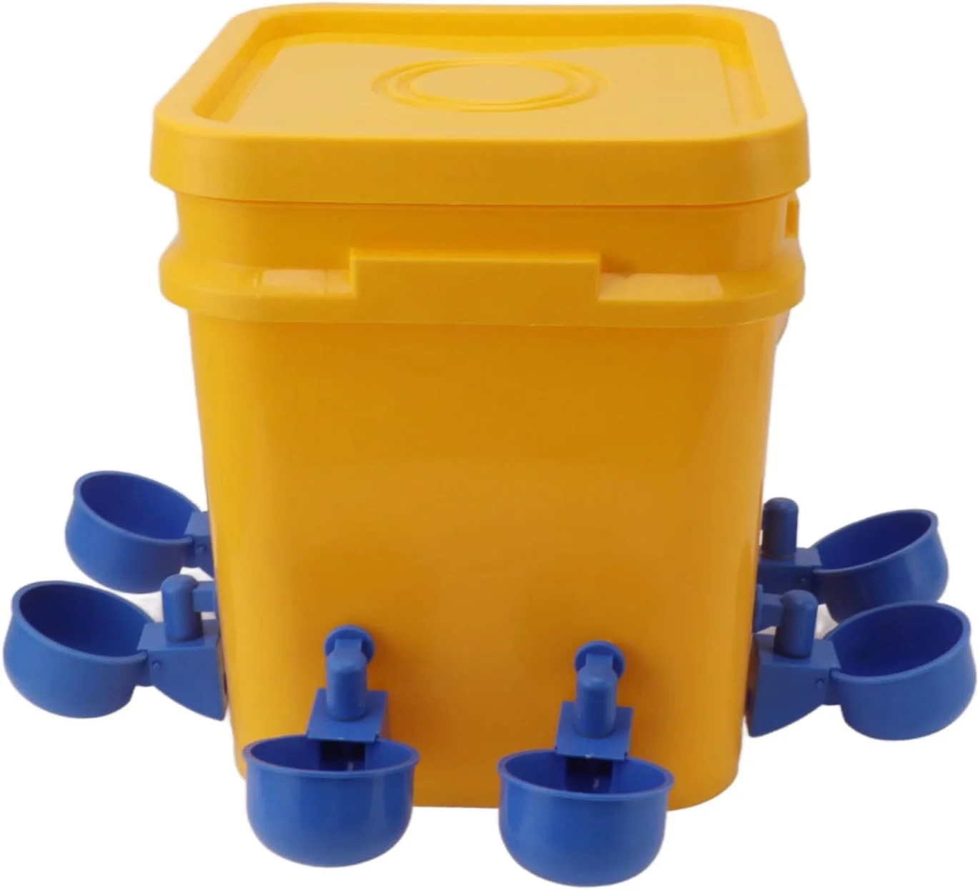 کیت آبخوری اتوماتیک مرغ Cryfokt، آبخوری اتوماتیک 12 لیتری، کاسه نوشیدنی طیور، فنجان آبخوری مرغ با بشکه، فنجان های آبخوری مرغ برای مرغ، اردک، پرندگان، بوقلمون