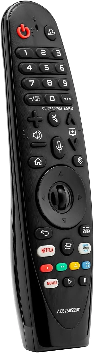 ریموت کنترل جادویی صدا برای تلویزیون های هوشمند ال جی، جایگزین ریموت کنترل جادویی مدل های AN-MR20GA AN-MR19BA AN-MR18BA، با عملکرد اشاره گر و صدا ریموت کنترل جادویی صدا برای تلویزیون های هوشمند ال جی، جایگزین ریموت کنترل جادویی مدل های AN-MR20GA AN-MR19BA AN-MR18BA، با عملکرد اشاره گر و صدا