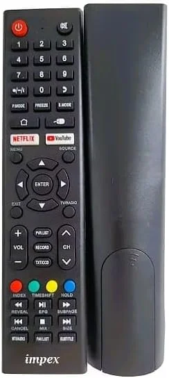 ریموت کنترل جدید سازگار با تلویزیون های هوشمند اندروید ایمپکس، جی پاس، استارگلد، استارترک آیکون ال سی دی و ال ای دی با دکمه های یوتیوب و نتفلیکس