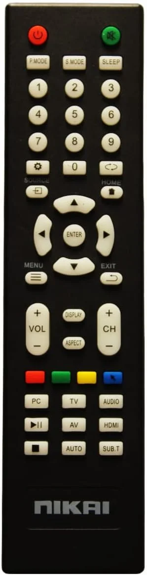 ریموت کنترل جایگزین سازگار برای تلویزیون های هوشمند LED LCD UHD 4K نیکای