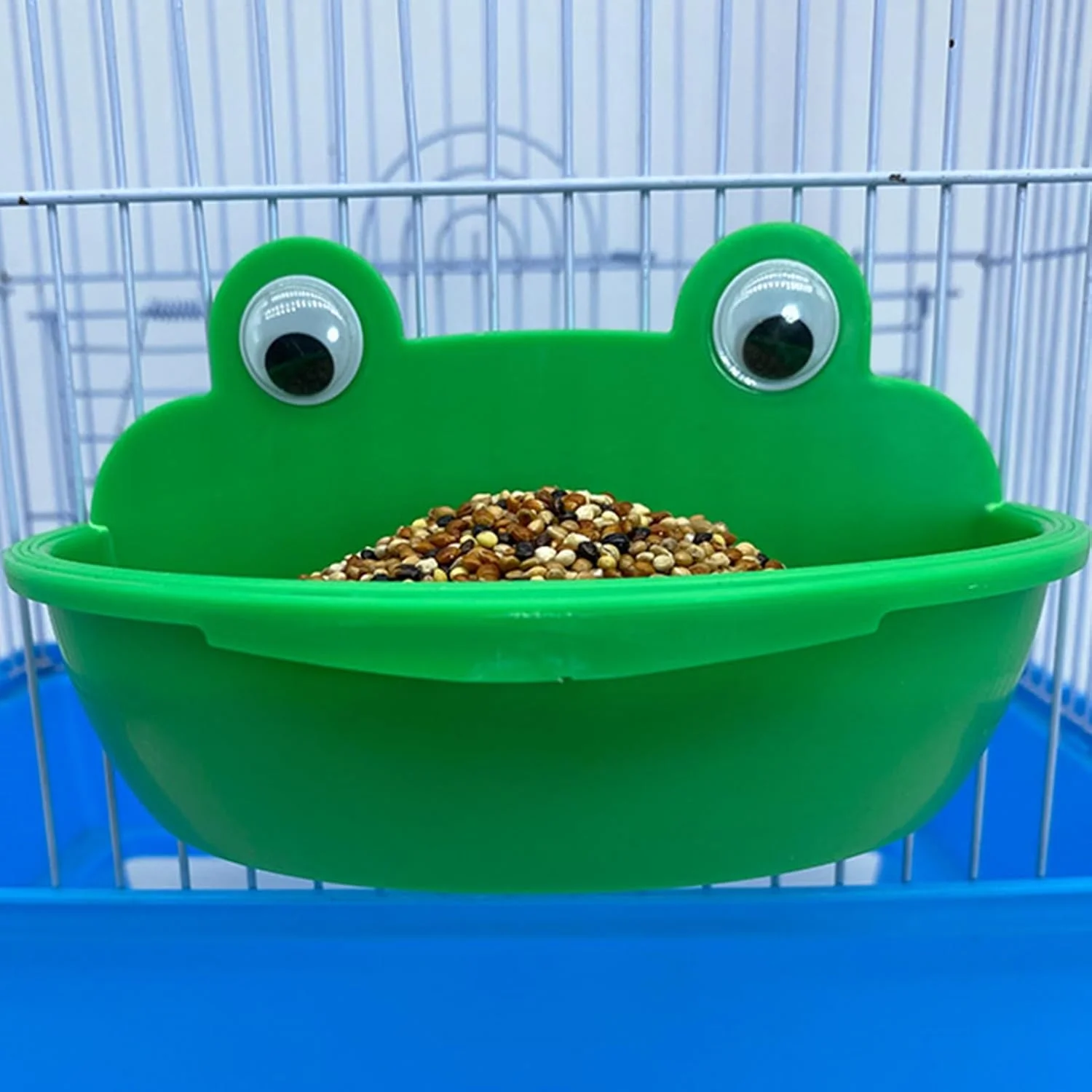 کاسه غذای پرنده | ظرف غذای پرنده، ظرف غذاخوری ضد پاشش آب برای طوطی ماکائو، مرغ عشق، ظرف حمام پاراکیت