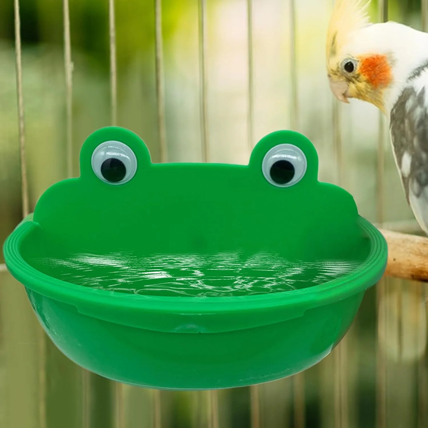 کاسه غذای پرنده | ظرف غذای پرنده، ظرف غذاخوری ضد پاشش آب برای طوطی ماکائو، مرغ عشق، ظرف حمام پاراکیت