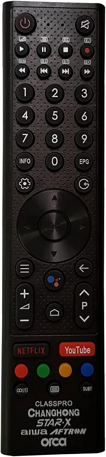 ریموت کنترل سازگار برای تلویزیون های Changhong و CHIQ مدل CLASS PRO