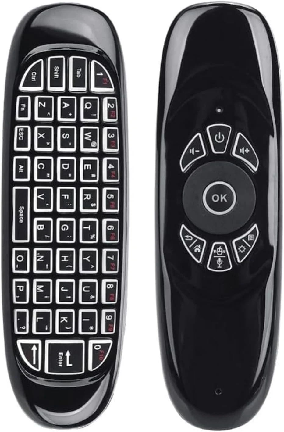 موس هوایی بی سیم BURAQ W3 2.4G با صفحه کلید، کنترل صوتی، یادگیری IR و حسگر حرکتی 6 محوره برای تلویزیون هوشمند، اندروید باکس و کامپیوتر