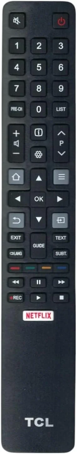 ریموت کنترل جایگزین BURAQ RC802N برای تلویزیون هوشمند TCL مدل های 32ES560 40ES560 U50P6146 U55C7006 U65X9026 U70C7026